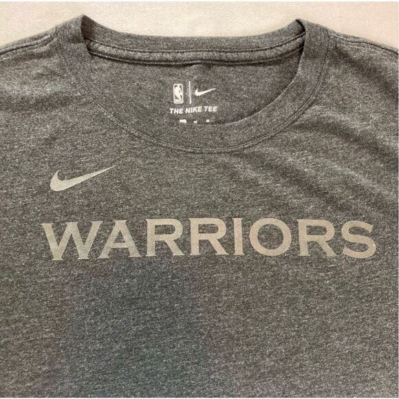The Nike Tee Dri-Fit Golden State Warriors Gray Ombré Shirt Size Medium - Picture 13 of 13